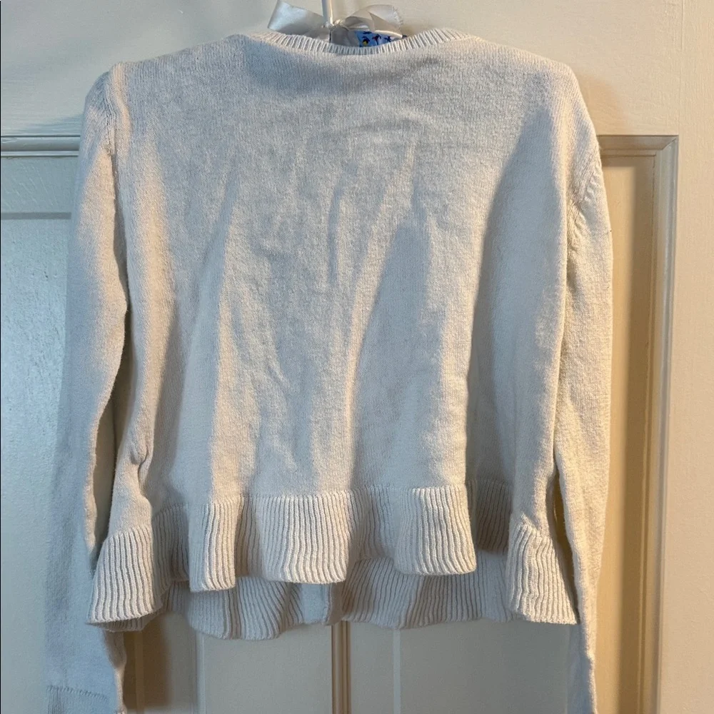 Carter's Cream Knit Button Up Cardigan 5T 100% cotton - Picture 2 of 8